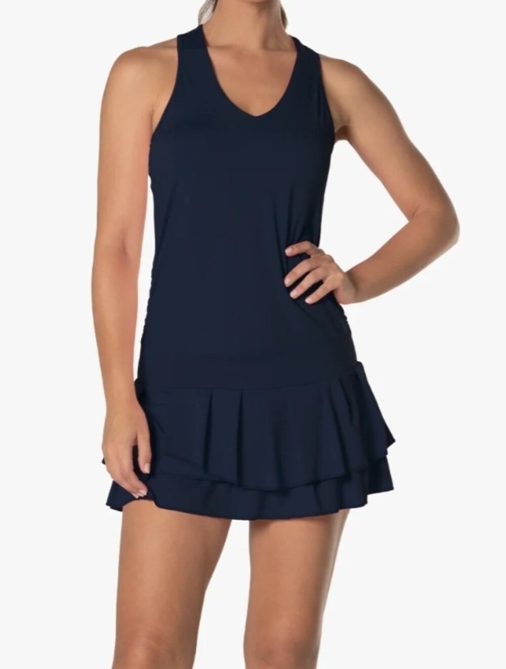 Lucky In Love Women’s Racerback Midnight Blue